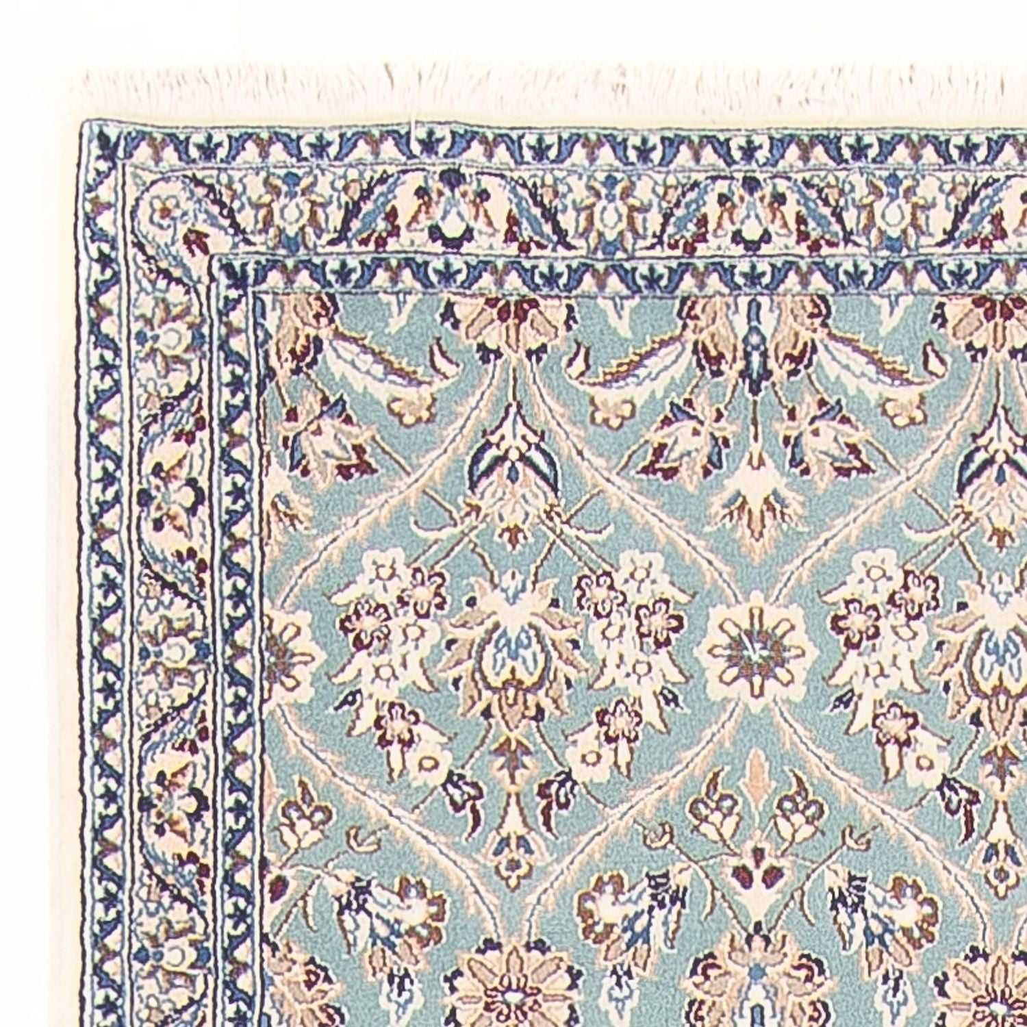 Løber Persisk tæppe - Nain - Premium - 375 x 75 cm - beige