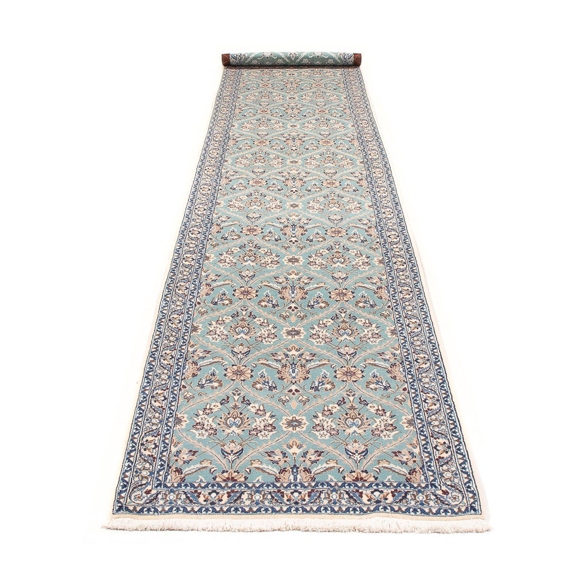 Løber Persisk tæppe - Nain - Premium - 375 x 75 cm - beige