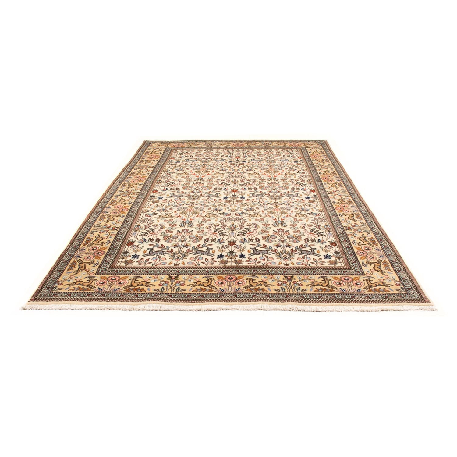 Persisk tæppe - Tabriz - 298 x 204 cm - creme