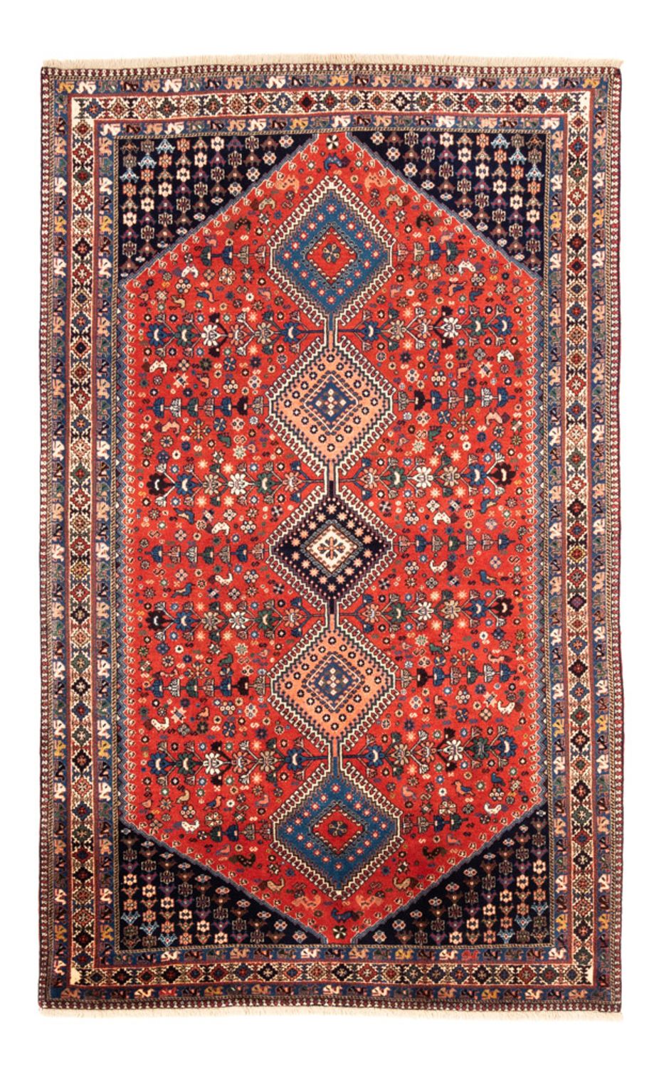 Persisk tæppe - Nomadisk - 240 x 153 cm - rød
