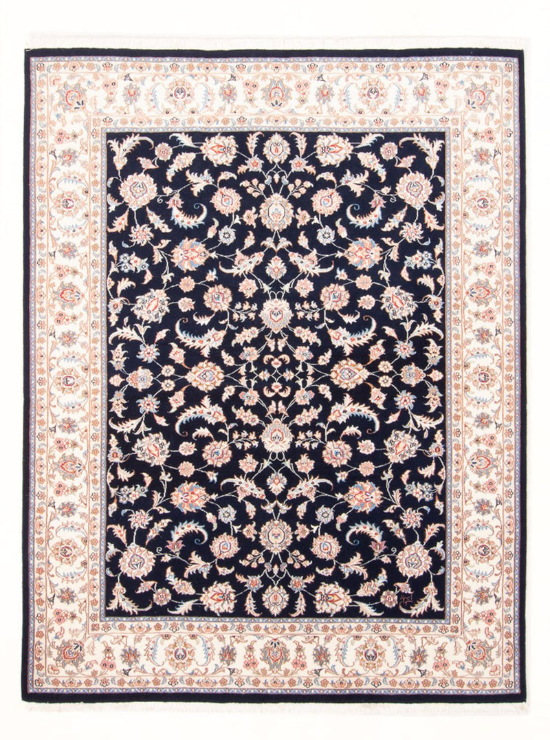 Persisk tæppe - Tabriz - Royal - 203 x 147 cm - mørkeblå