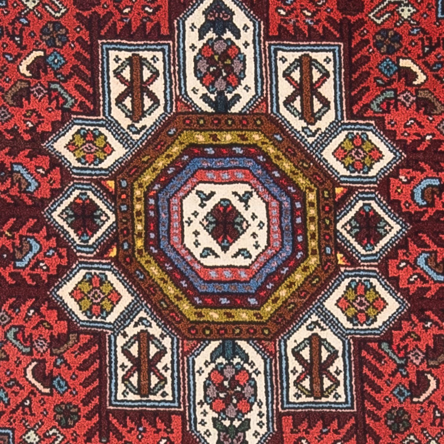 Persisk tæppe - Nomadisk - 129 x 70 cm - rød