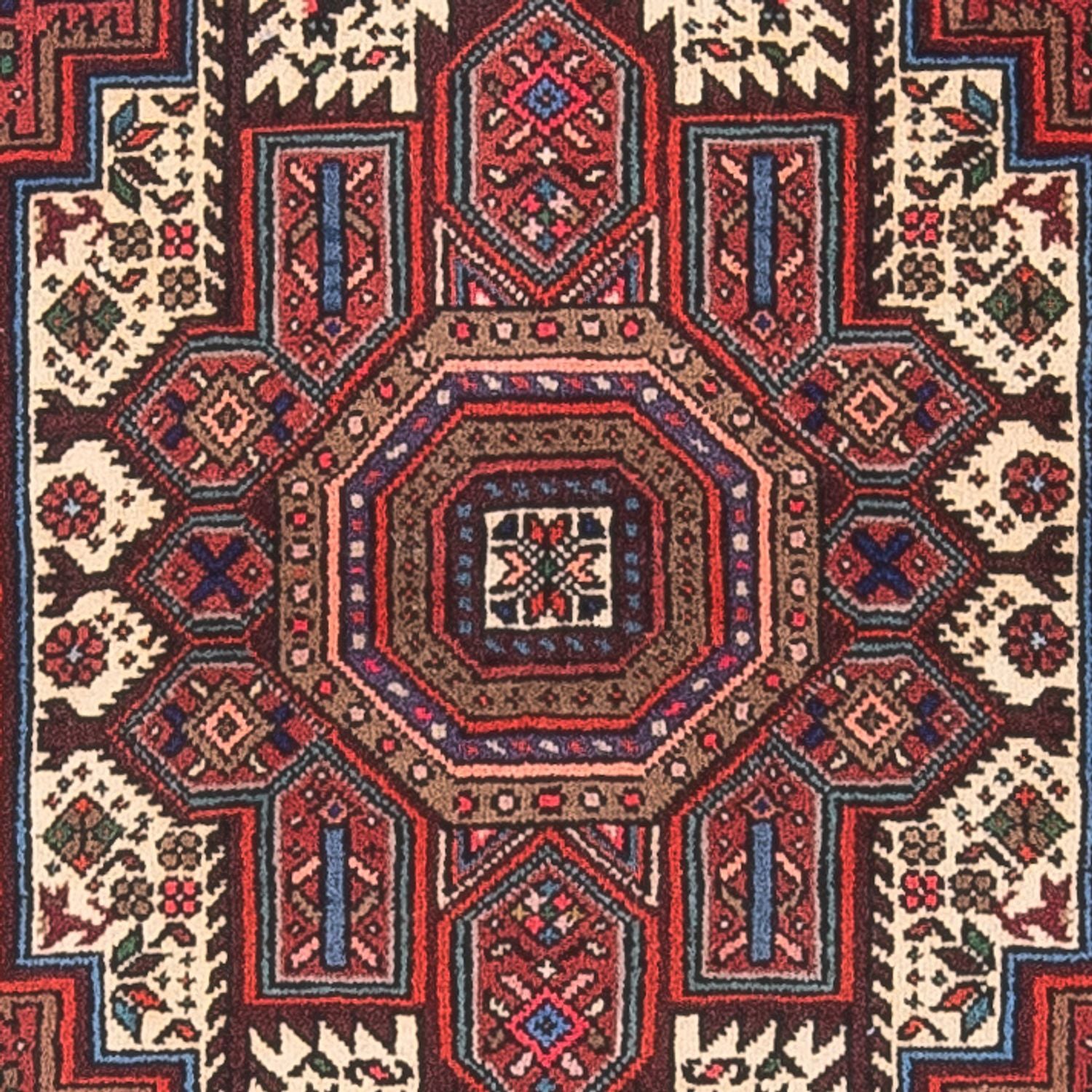 Persisk tæppe - Nomadisk - 133 x 74 cm - rust