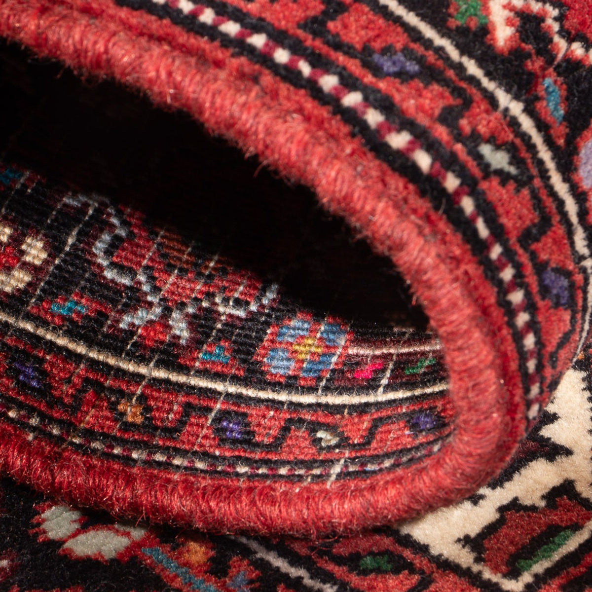 Persisk tæppe - Nomadisk - 133 x 74 cm - rust