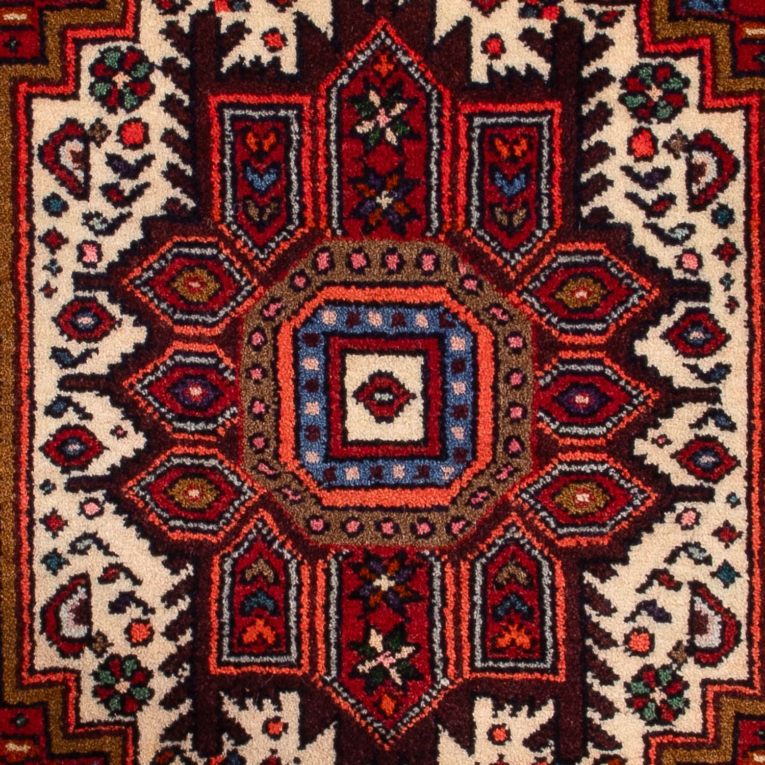 Persisk tæppe - Nomadisk - 86 x 51 cm - rød