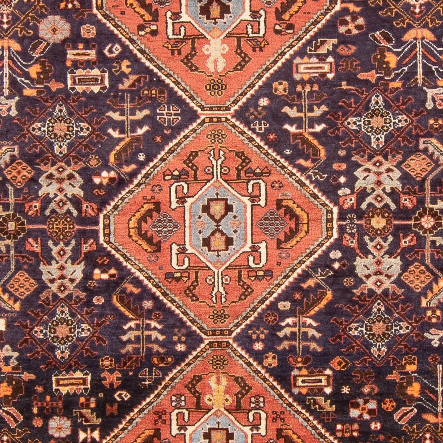 Persisk tæppe - Nomadisk - 290 x 180 cm - mørkeblå