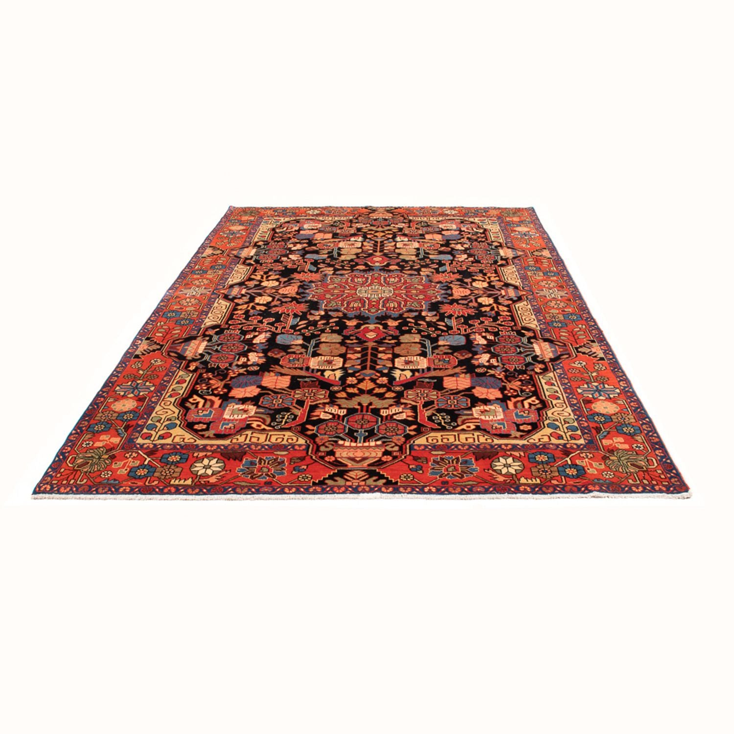 Persisk tæppe - Nomadisk - 285 x 203 cm - mørkeblå