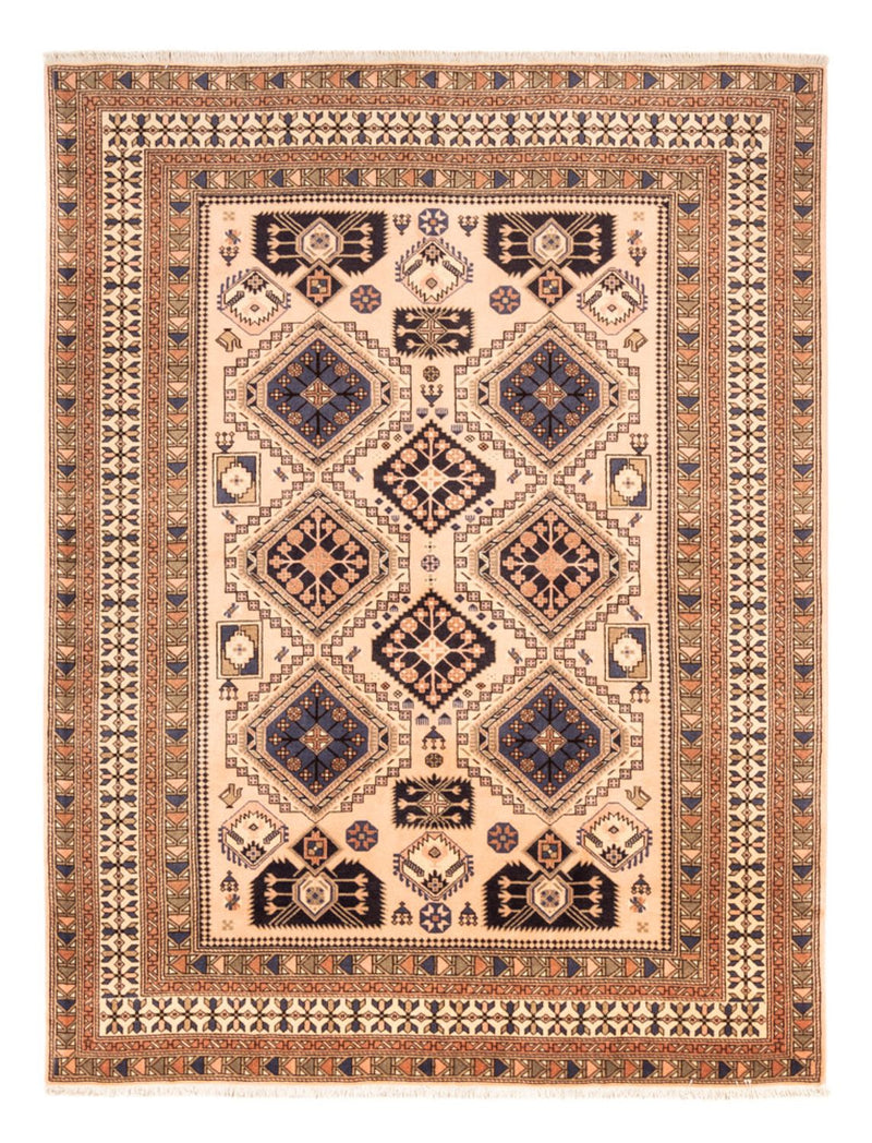 Persisk tæppe - Nomadisk - 251 x 194 cm - lys beige