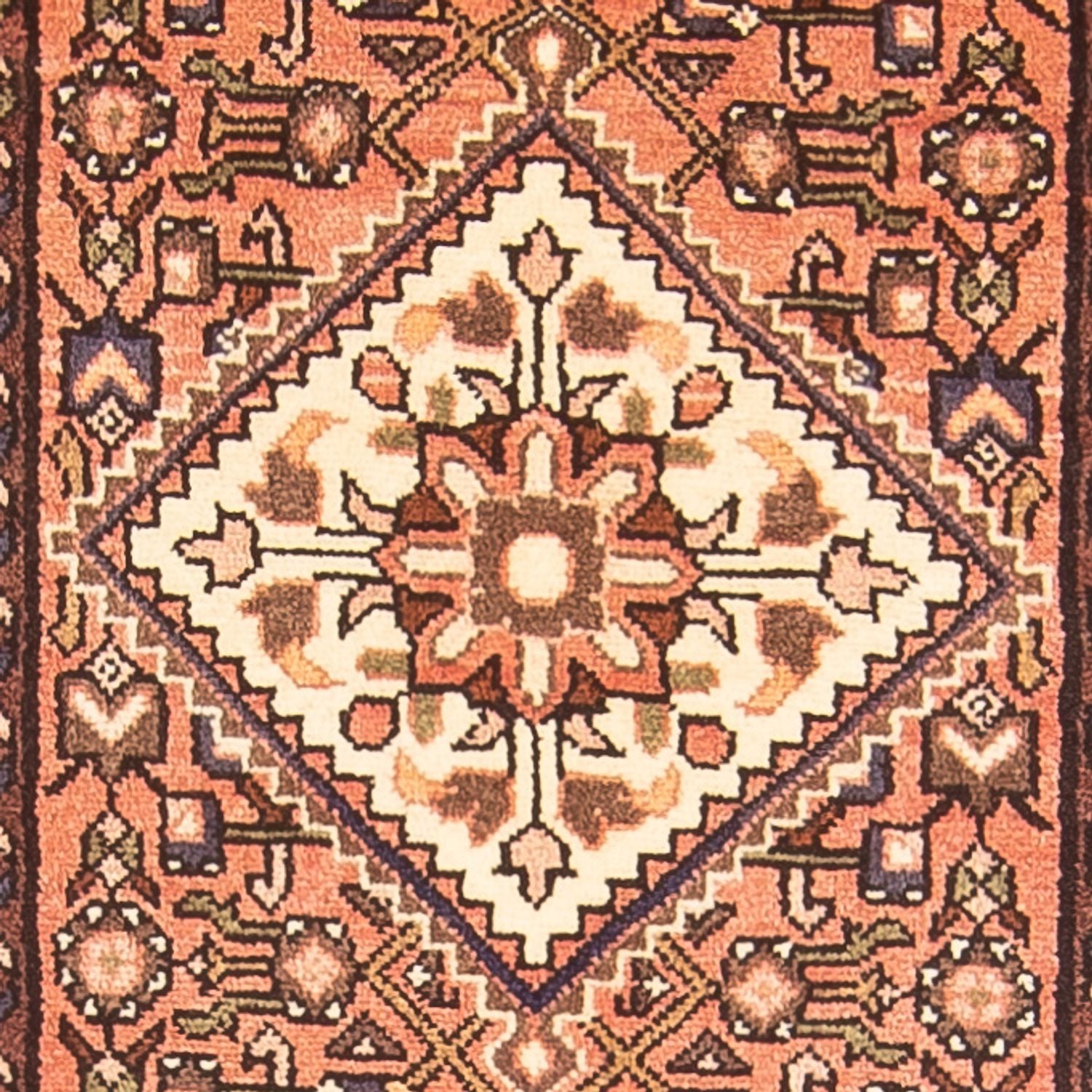 Løber Persisk tæppe - Nomadisk - 400 x 78 cm - rød