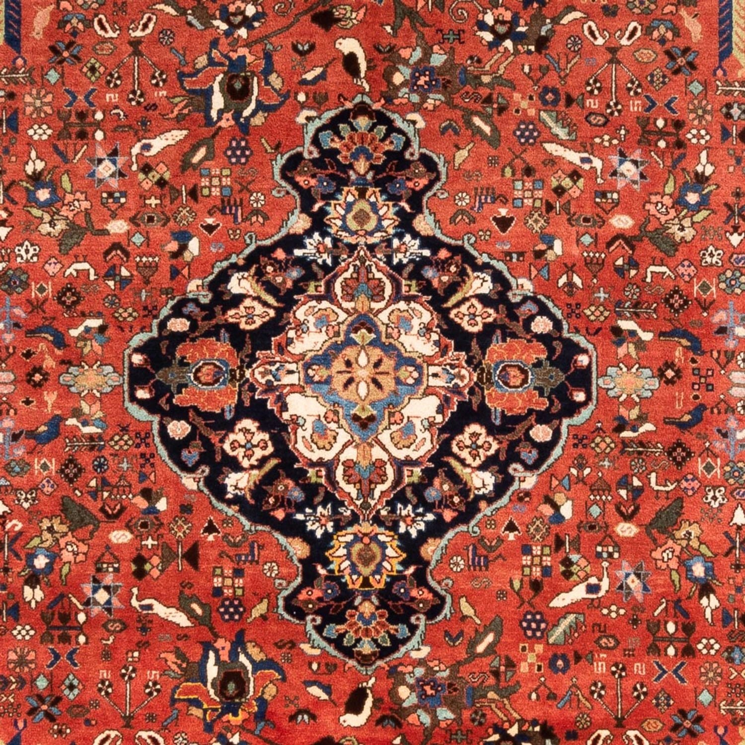 Persisk tæppe - Nomadisk - 302 x 204 cm - rød