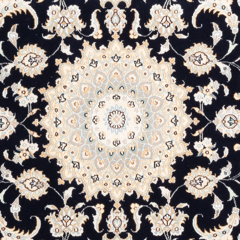 Persisk tæppe - Nain - Premium - 154 x 104 cm - mørkeblå
