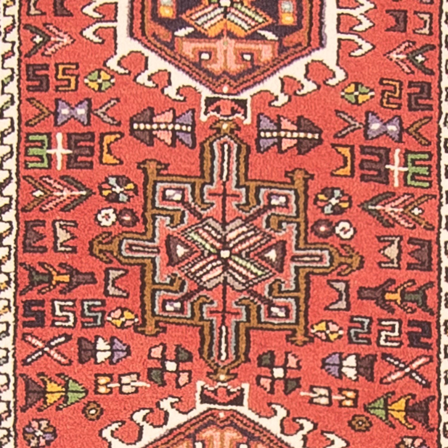 Løber Persisk tæppe - Nomadisk - 481 x 77 cm - rød