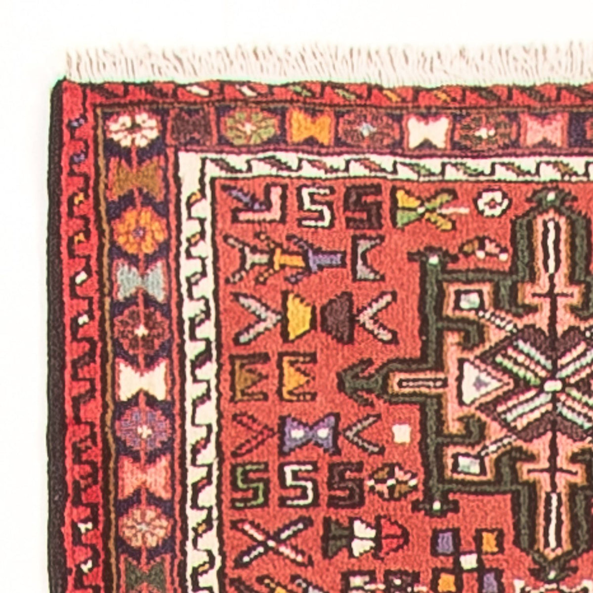 Løber Persisk tæppe - Nomadisk - 481 x 77 cm - rød