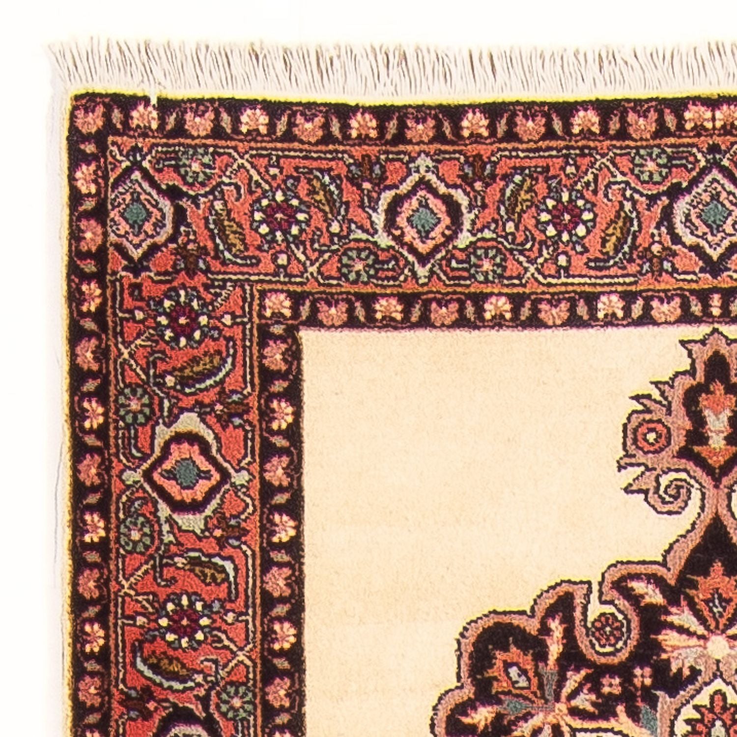 Løber Persisk tæppe - Bijar - Royal - 390 x 90 cm - beige