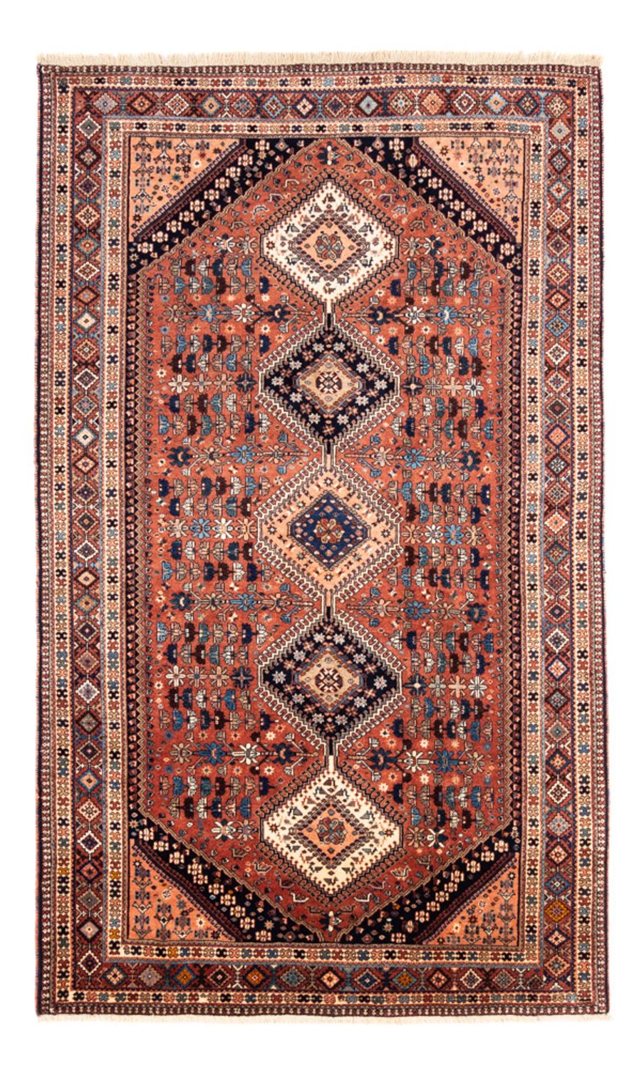 Persisk tæppe - Nomadisk - 240 x 153 cm - rød