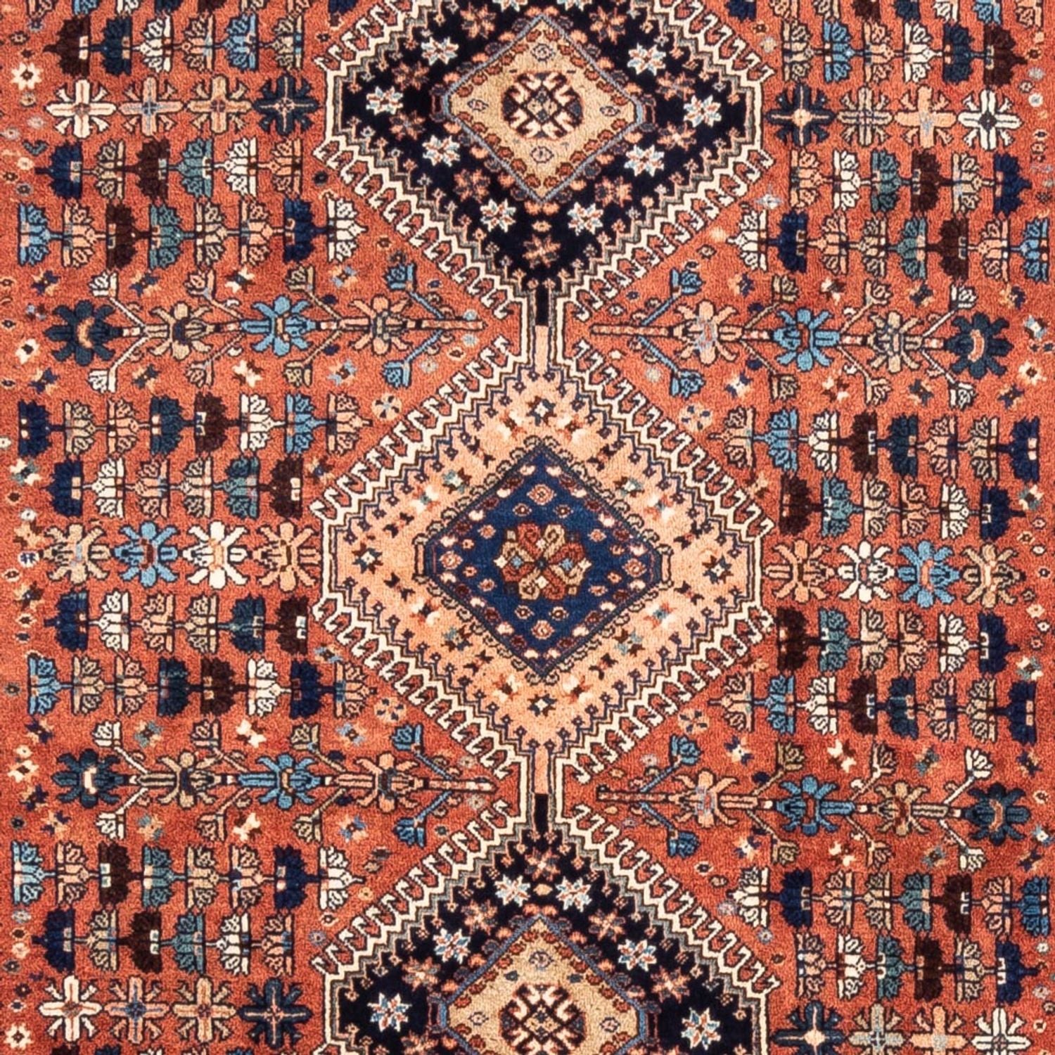 Persisk tæppe - Nomadisk - 240 x 153 cm - rød
