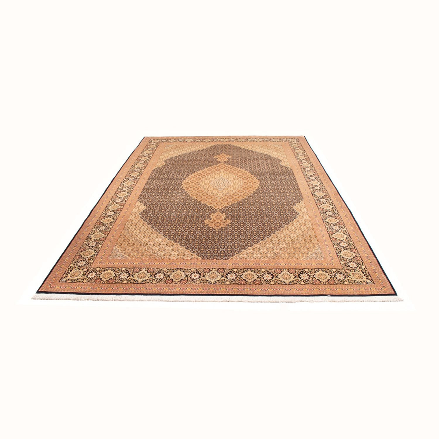 Persisk tæppe - Tabriz - Royal - 300 x 202 cm - mørkeblå