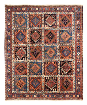 Persisk tæppe - Nomadisk - 238 x 200 cm - mørkerød