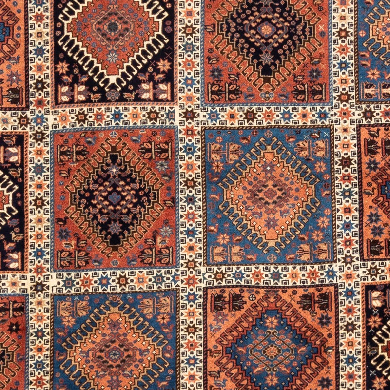 Persisk tæppe - Nomadisk - 238 x 200 cm - mørkerød