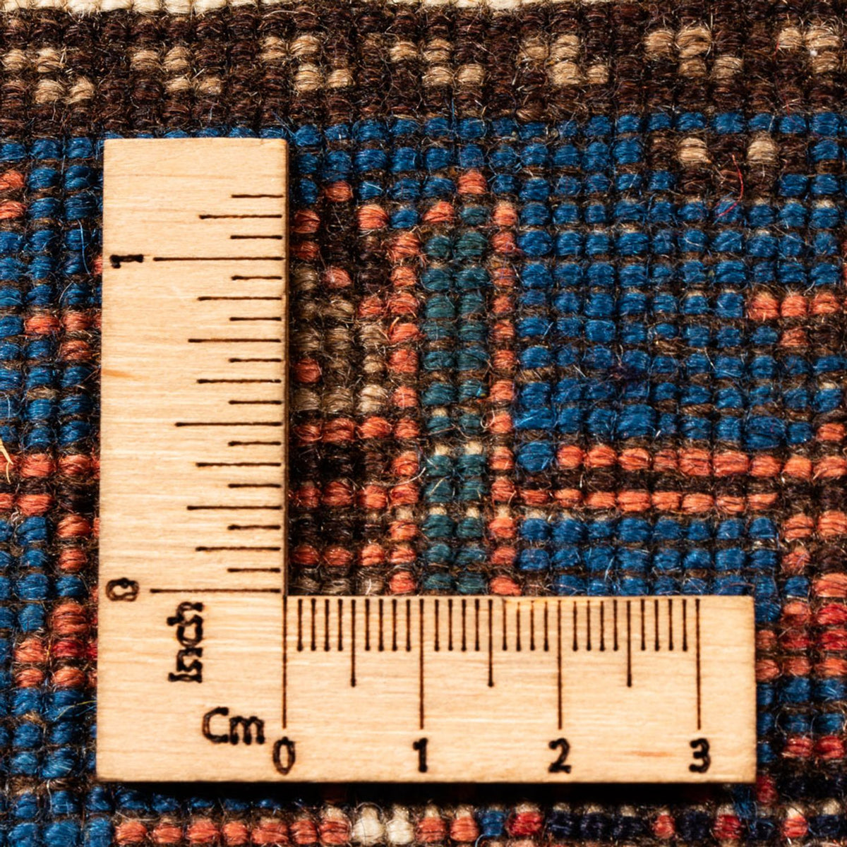 Persisk tæppe - Nomadisk - 238 x 200 cm - mørkerød