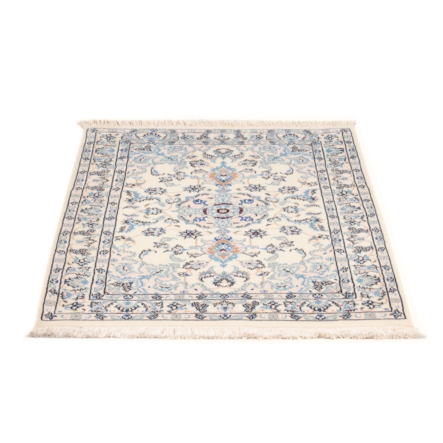 Persisk tæppe - Nain - Premium - 100 x 69 cm - creme