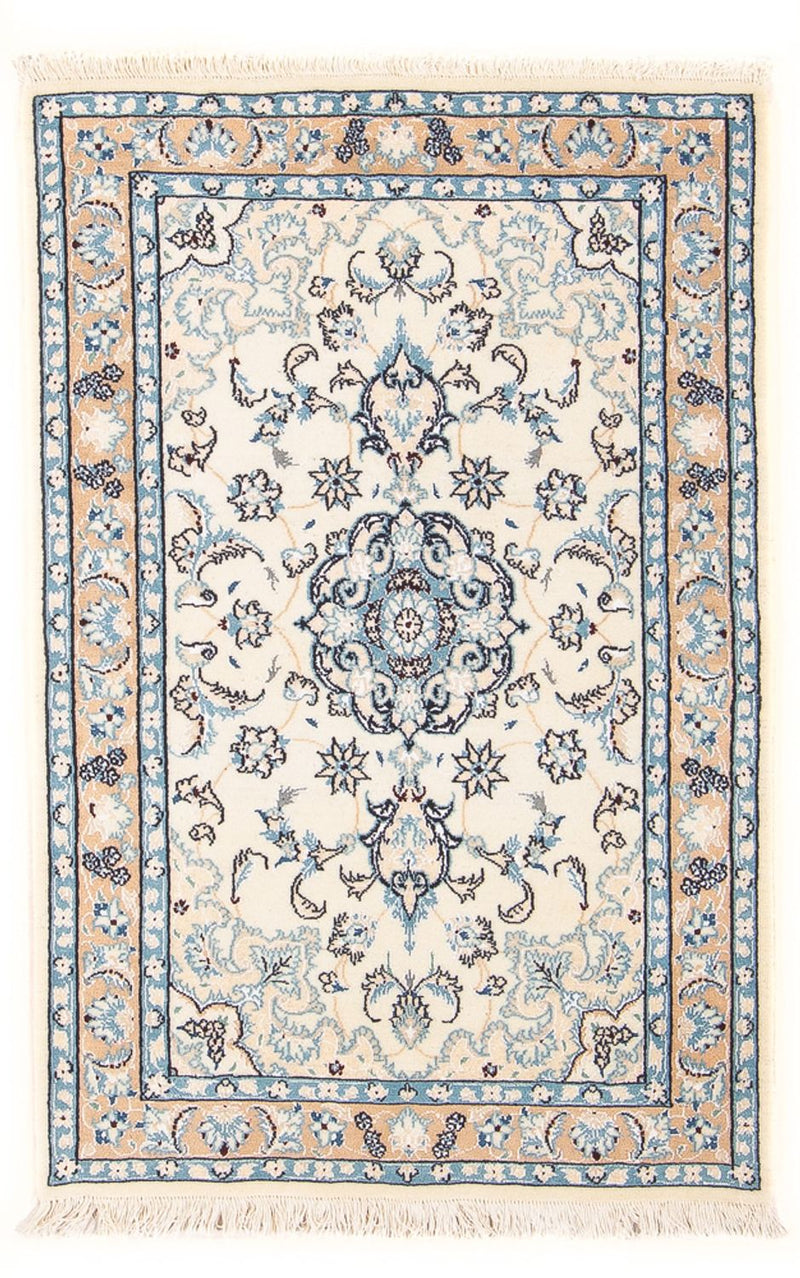 Persisk tæppe - Nain - Premium - 110 x 66 cm - creme