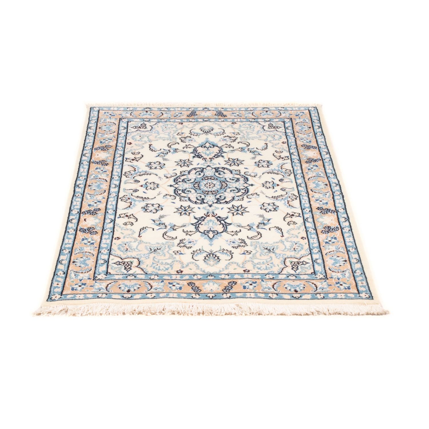 Persisk tæppe - Nain - Premium - 110 x 66 cm - creme