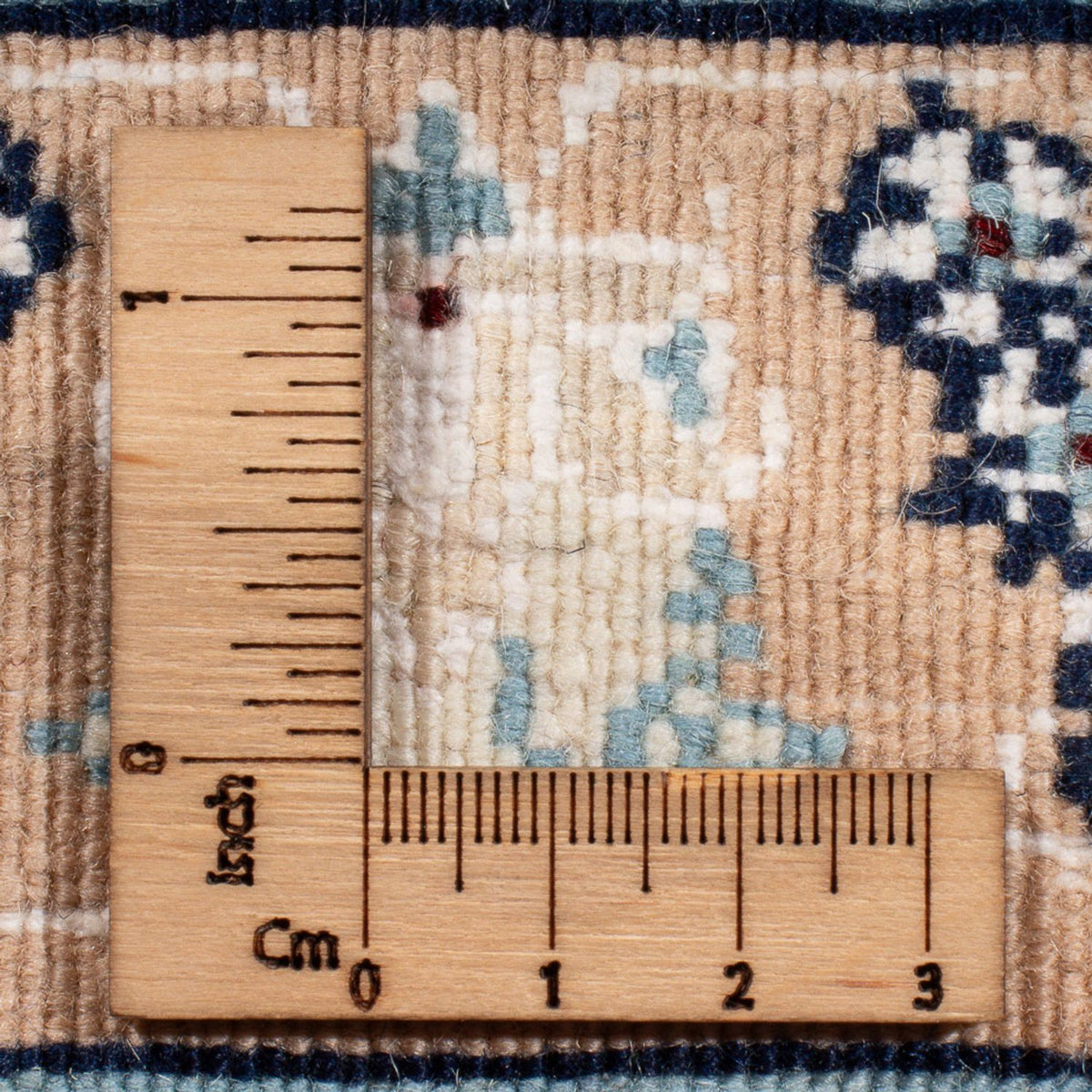 Persisk tæppe - Nain - Premium - 110 x 66 cm - creme