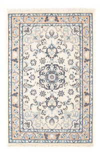 Persisk tæppe - Nain - Premium - 108 x 66 cm - creme