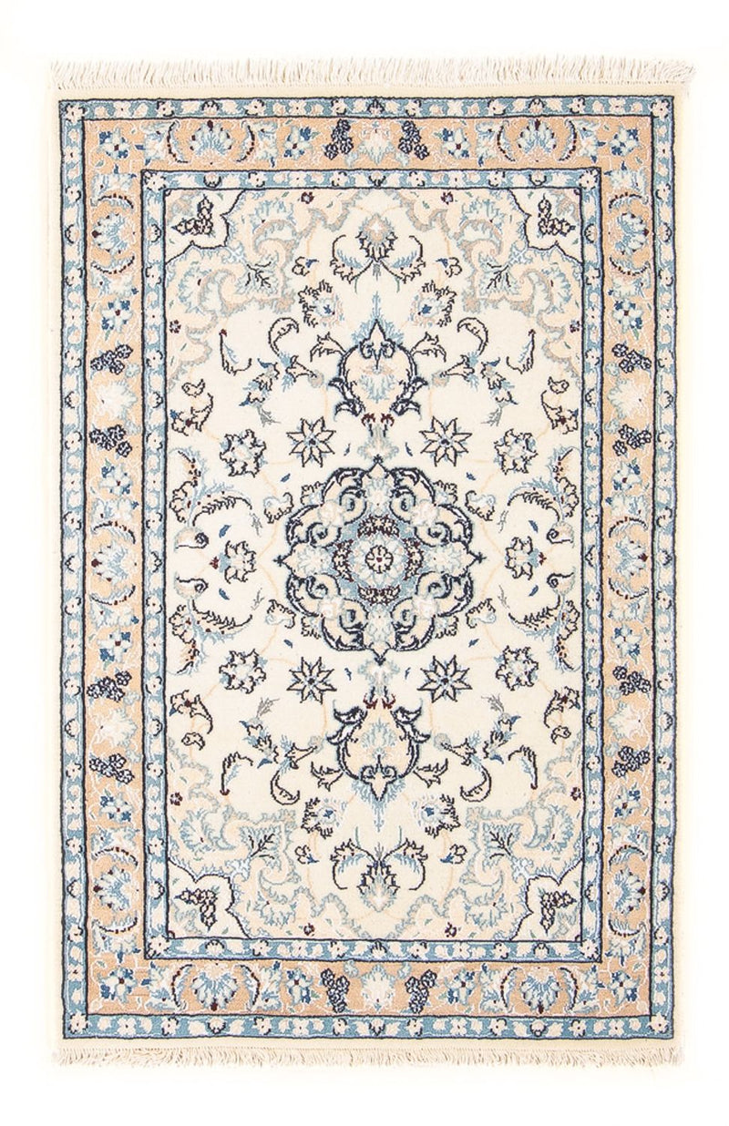 Persisk tæppe - Nain - Premium - 108 x 66 cm - creme