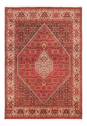 Persisk tæppe - Bijar - Royal - 234 x 176 cm - rød