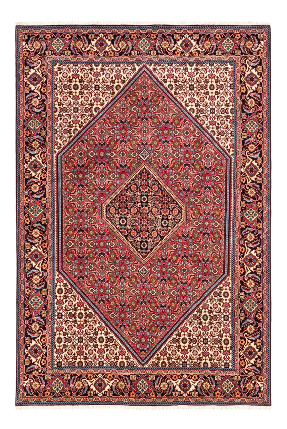 Persisk tæppe - Bijar - Royal - 247 x 171 cm - rød