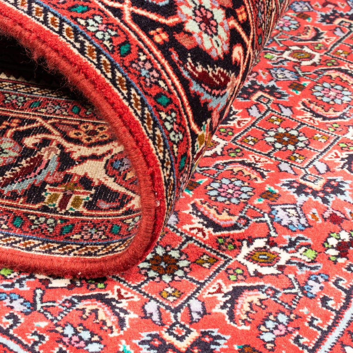 Persisk tæppe - Bijar - Royal - 245 x 170 cm - rød