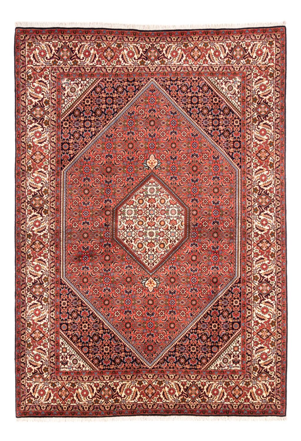 Persisk tæppe - Bijar - Royal - 240 x 173 cm - rød