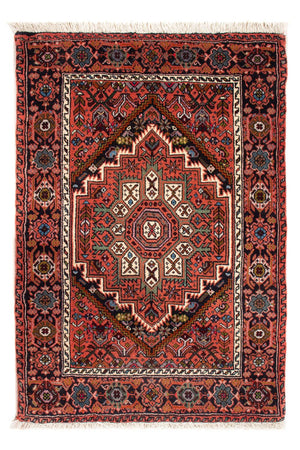 Persisk tæppe - Nomadisk - 92 x 58 cm - rød