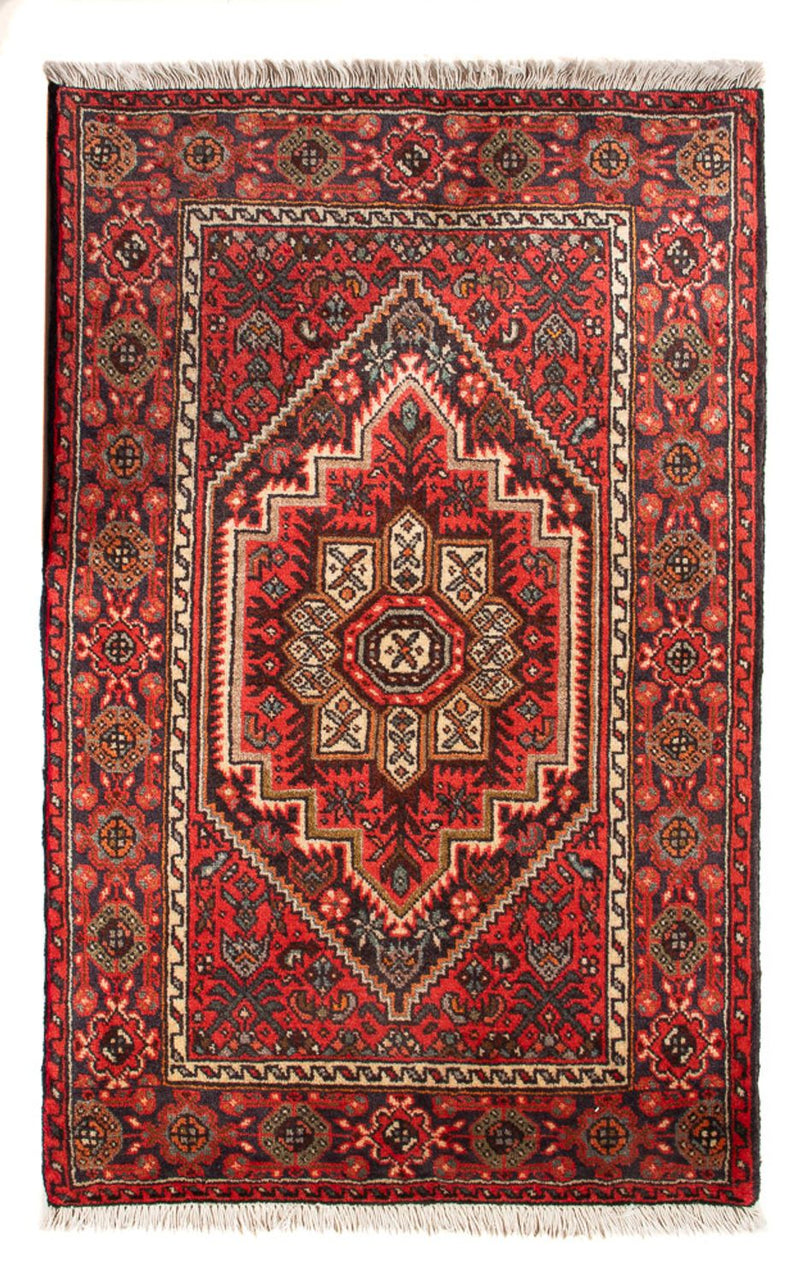 Persisk tæppe - Nomadisk - 99 x 60 cm - rød