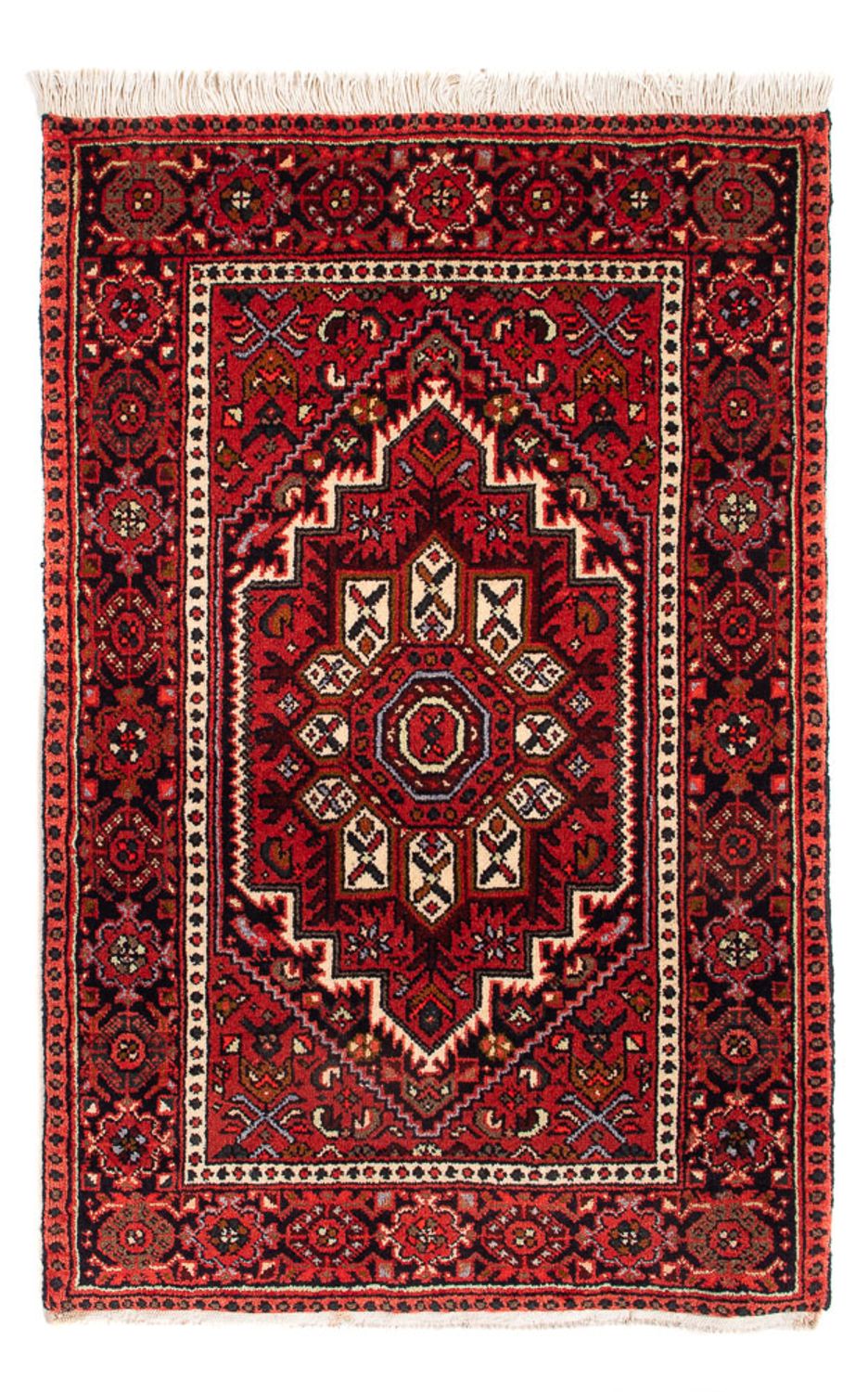 Persisk tæppe - Nomadisk - 95 x 60 cm - rød