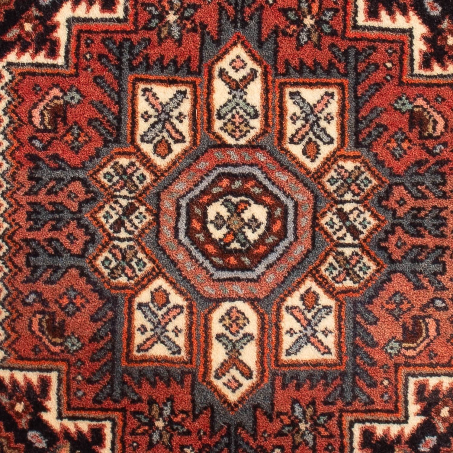 Persisk tæppe - Nomadisk - 72 x 52 cm - rød