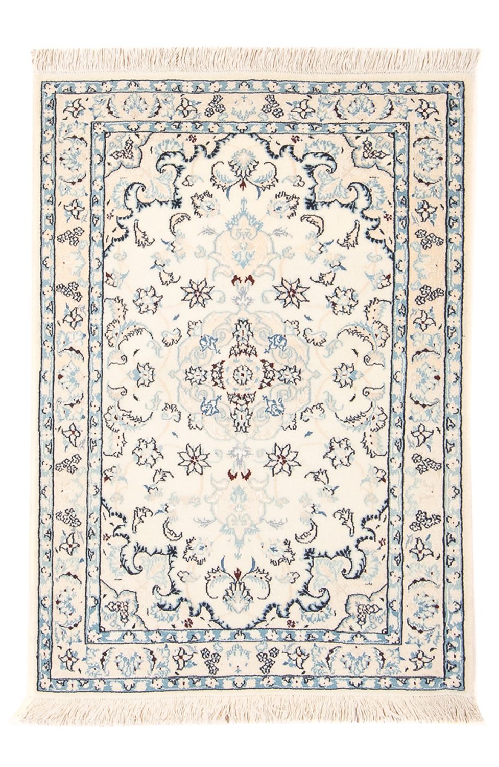 Persisk tæppe - Nain - Premium - 101 x 67 cm - creme