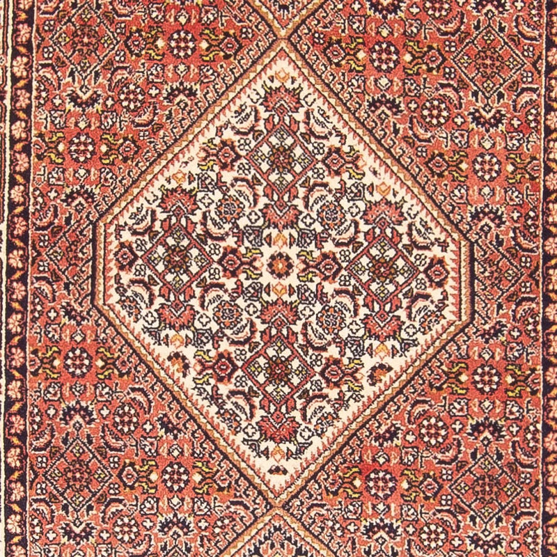 Løber Persisk tæppe - Bijar - 420 x 84 cm - rød