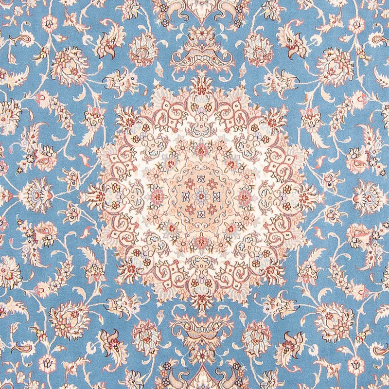 Persisk tæppe - Tabriz - Royal - 298 x 197 cm - lyseblå