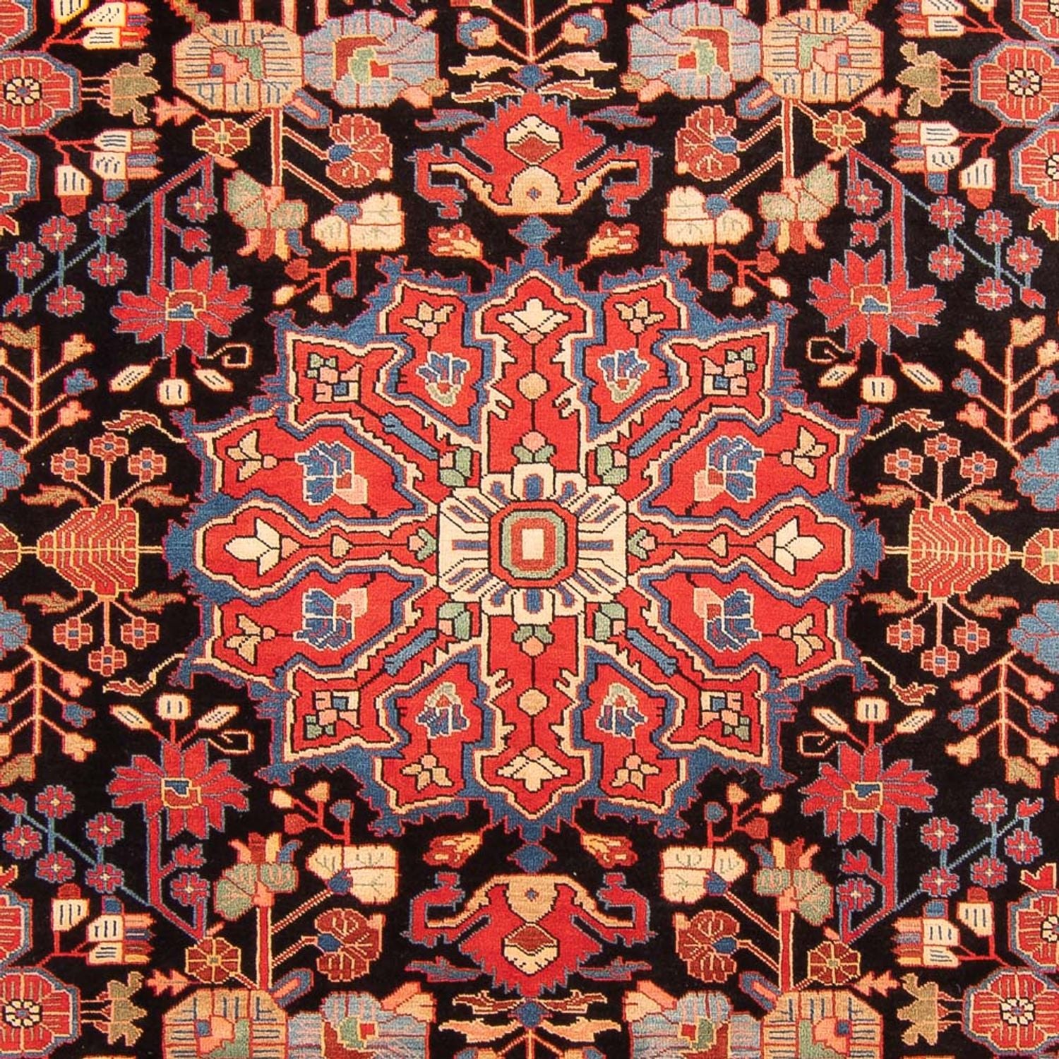 Persisk tæppe - Nomadisk - 291 x 200 cm - mørkeblå