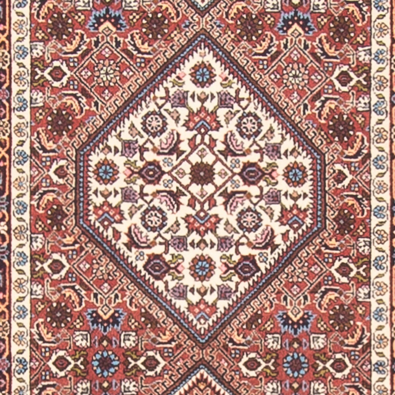 Løber Persisk tæppe - Bijar - 395 x 84 cm - rød