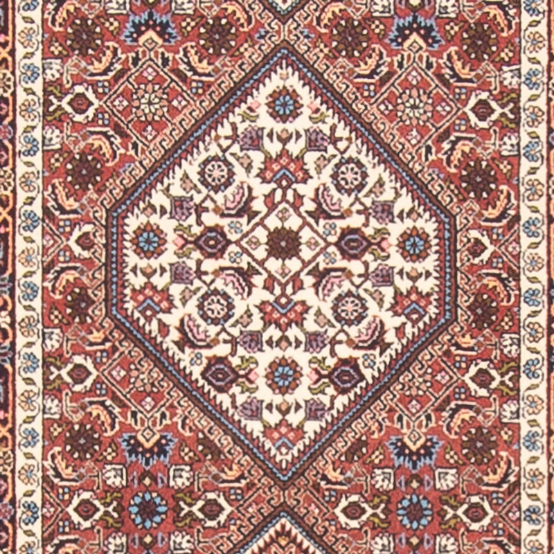 Løber Persisk tæppe - Bijar - 395 x 84 cm - rød