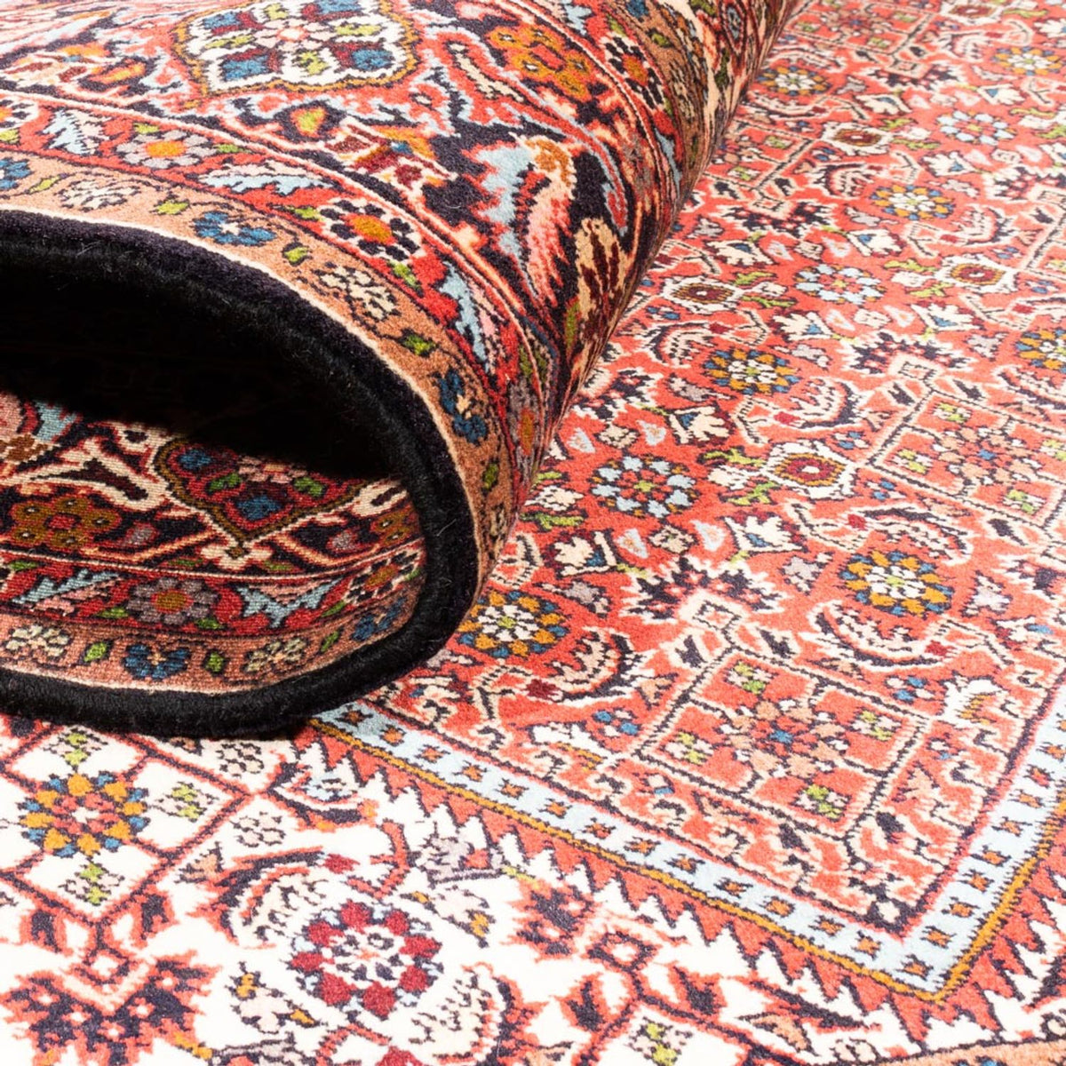 Persisk tæppe - Bijar - 253 x 168 cm - rød