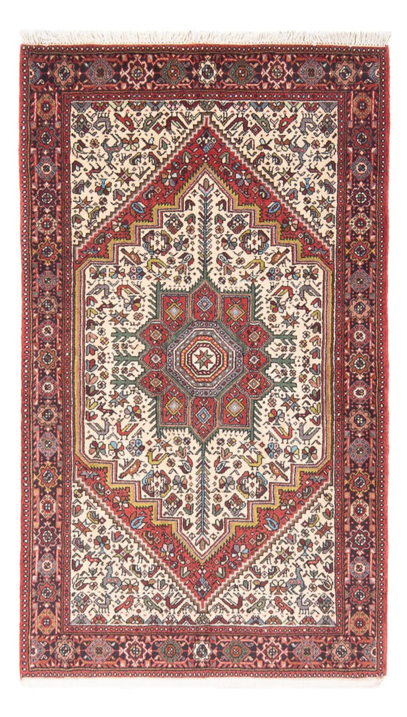 Persisk tæppe - Nomadisk - 126 x 80 cm - creme