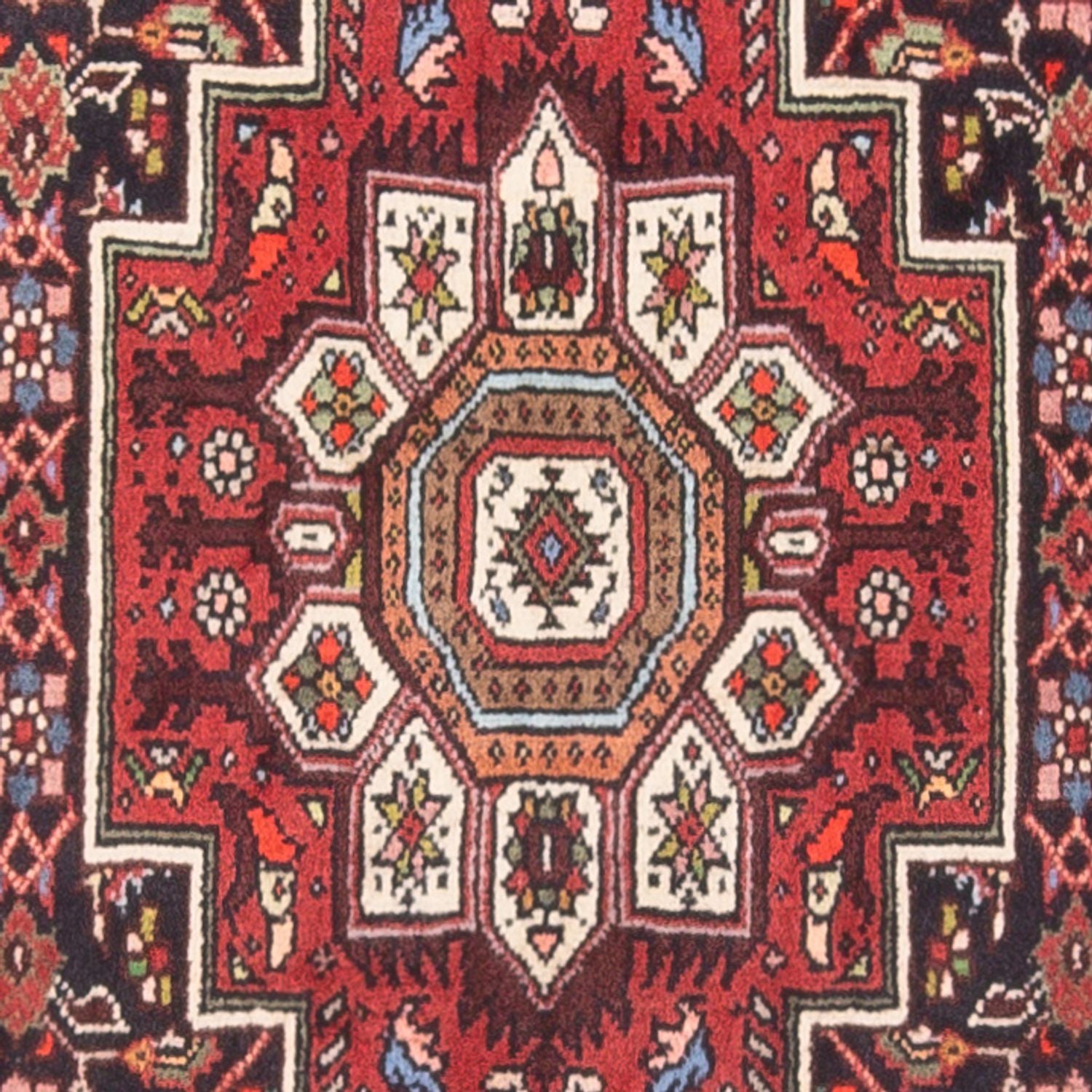 Persisk tæppe - Nomadisk - 132 x 78 cm - lysrød