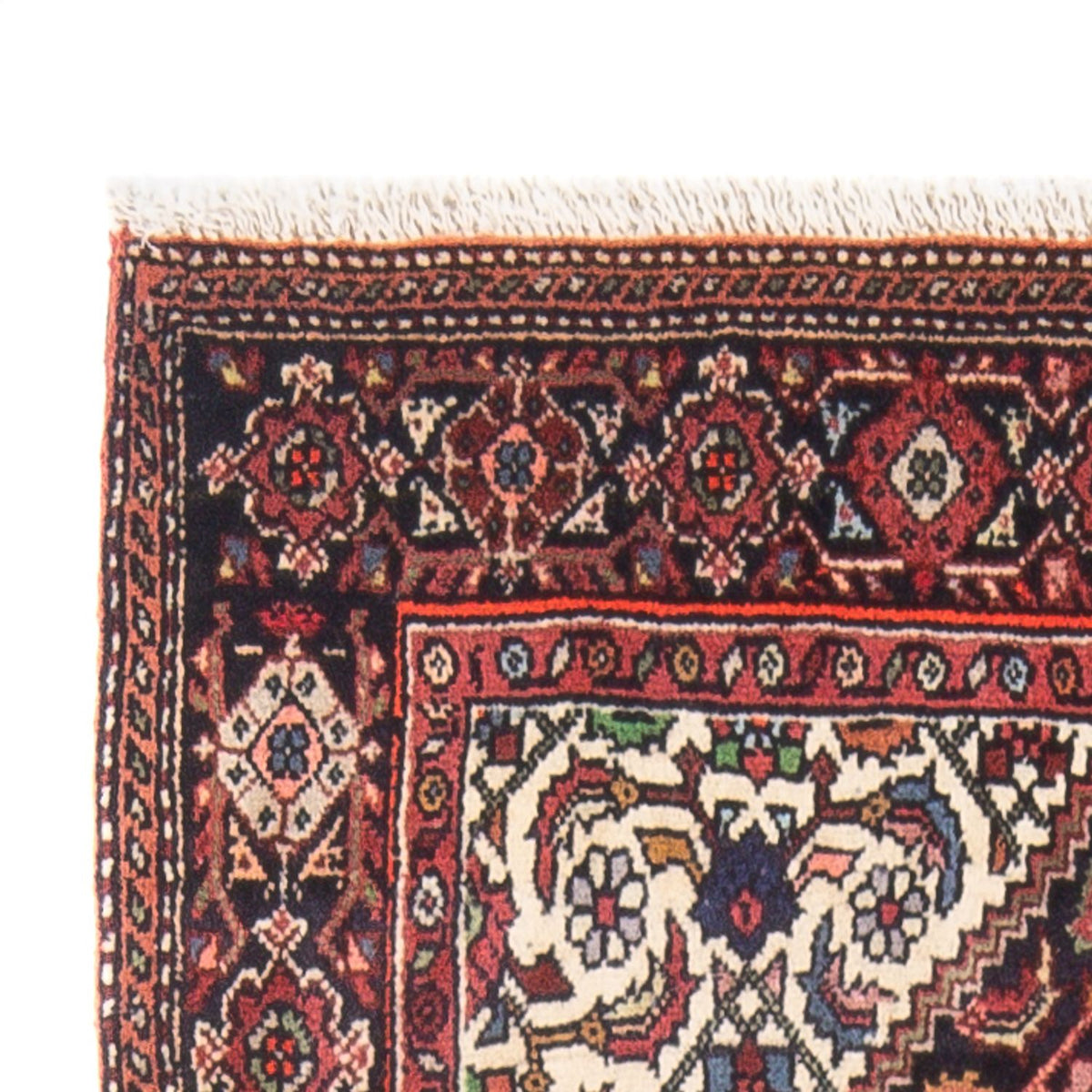 Persisk tæppe - Nomadisk - 132 x 78 cm - lysrød