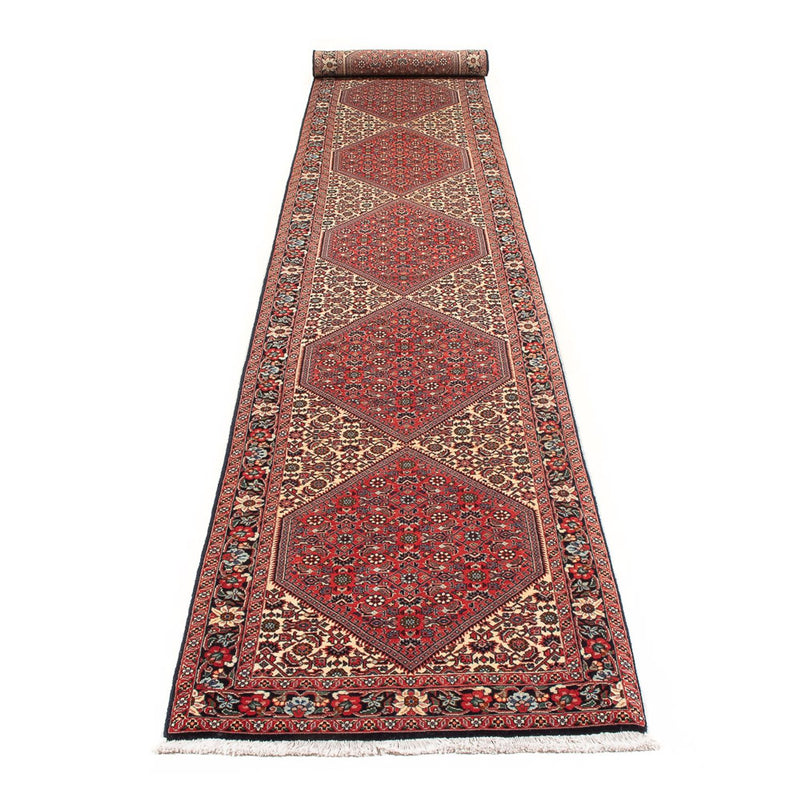 Løber Persisk tæppe - Bijar - Royal - 406 x 65 cm - beige