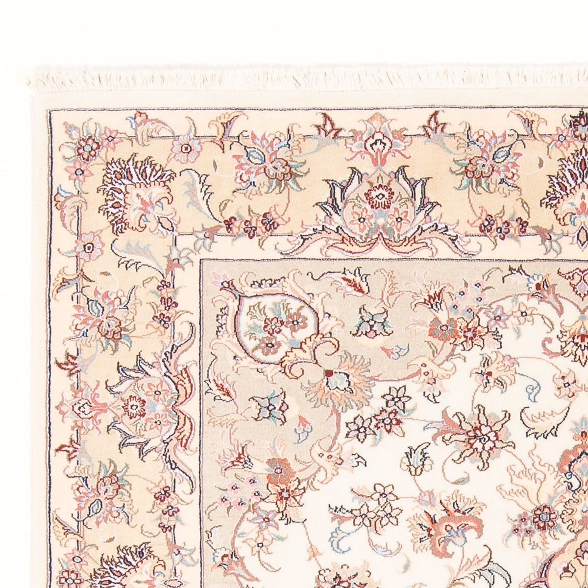 Persisk tæppe - Tabriz - Royal - 195 x 150 cm - creme